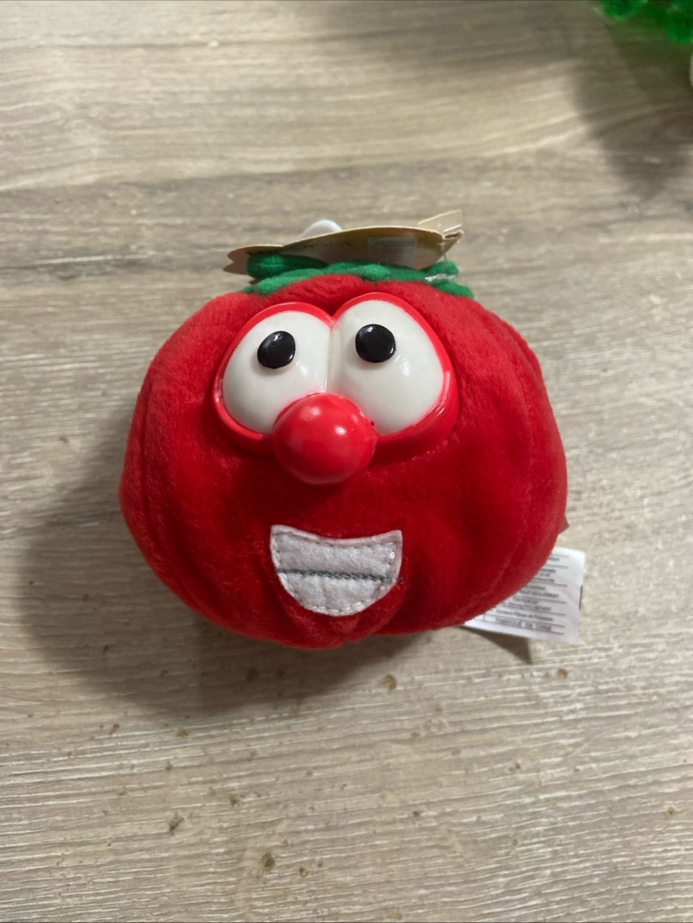 VTG Veggie Tales Bob The Tomato 1998 Plush Stuffie Lyric Toy Stuffed Animal NEW